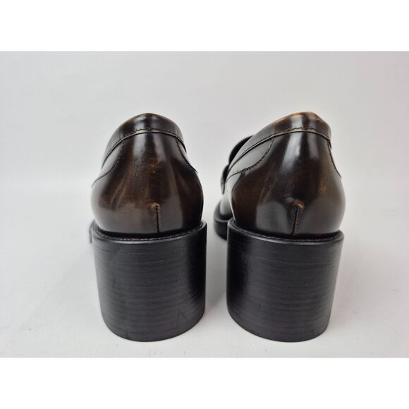 Chloé Women's Oak Brown Dakota Patent Loafer Loafer Pumps Size 40 Chloe - Picture 5 of 6